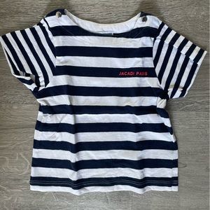 Jacadi striped shirt sleeve